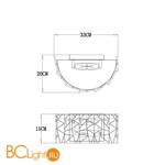 Настенный светильник Arte Lamp Galatea A1222AP-2CC - Схема