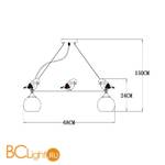 Люстра Arte Lamp Gemelli A2150SP-5WG - Схема