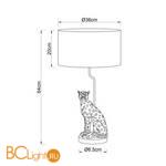 Настольная лампа Arte Lamp Ginan A4013LT-1GO - Схема