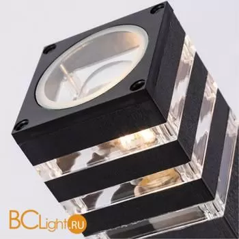 Садово-парковый фонарь Arte Lamp Hadar A4421PA-1BK - Фото 1