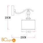 Бра Arte Lamp Ibiza A4038AP-1CC - Схема