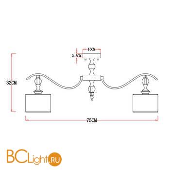 Люстра Arte Lamp Ibiza A4038PL-8CC - Схема
