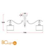 Люстра Arte Lamp Ibiza A4038PL-8CC - Схема