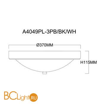 Потолочный светильник Arte Lamp James A4049PL-3WH - Схема