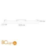 Трековый светильник Arte Lamp Linea A4633PL-1BK - Схема