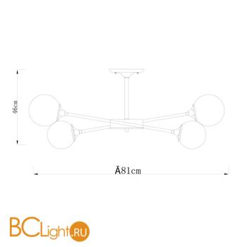 Потолочная люстра Arte Lamp Marco A2703PL-12SG - Схема