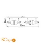 Потолочный светильник Arte Lamp Martin A5215PL-4AB - Схема