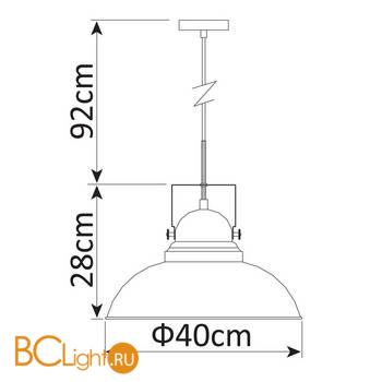 Подвесной светильник Arte Lamp Martin A5213SP-1BR - Схема