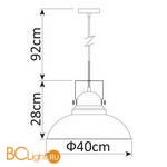 Подвесной светильник Arte Lamp Martin A5213SP-1WG - Схема