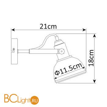 Бра Arte Lamp Martin A5213AP-1BR - Схема