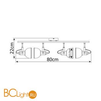 Потолочный светильник Arte Lamp Martin A5215PL-4WG - Схема