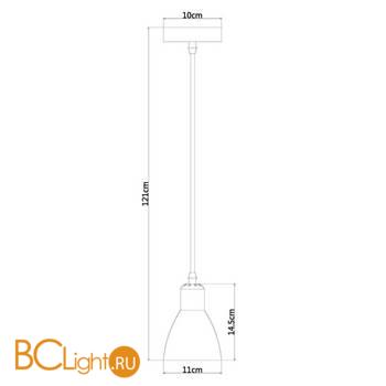 Подвесной светильник Arte Lamp Mercoled A5049SP-1WH - Схема