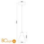 Подвесной светильник Arte Lamp Mercoled A5049SP-1WH - Схема