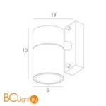 Уличный настенный светильник Arte Lamp Sonaglio A3302AL-1BK - Схема