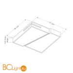 Потолочный светильник Arte Lamp Multi-Piazza A8091PL-1BK - Схема