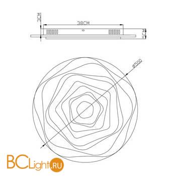 Потолочный светильник Arte Lamp Multi-Piuma A1398PL-1CL - Схема