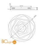 Потолочный светильник Arte Lamp Multi-Piuma A1398PL-1CL - Схема