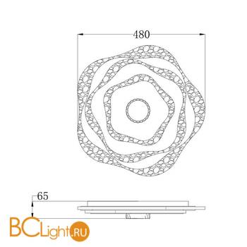 Потолочный светильник Arte Lamp Multy-Space A1435PL-1WH - Схема