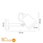 Бра Arte Lamp Oscar A7141AP-1WH - Схема