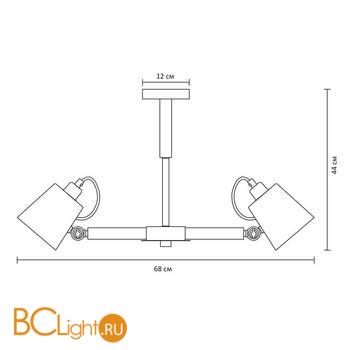 Люстра Arte Lamp Oscar A7141PL-3WH - Схема