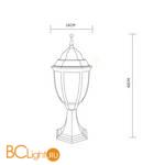 Садово-парковый фонарь Arte Lamp Pegasus A3151FN-1BN - Схема