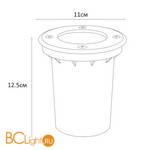 Встраиваемый тротуарный светильник Arte Lamp Piazza A6017IN-1SS - Схема