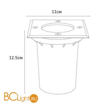 Садово-парковый фонарь Arte Lamp Piazza A6015IN-1SS - Схема