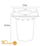 Садово-парковый фонарь Arte Lamp Piazza A6015IN-1SS - Схема