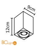 Накладной потолочный точечный светильник Arte Lamp Pictor A5655PL-1WH - Схема