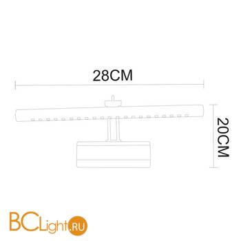 Подсветка для картин Arte Lamp Picture Lights LED A1103AP-1CC - Схема