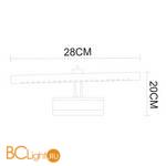 Подсветка для картин Arte Lamp Picture Lights LED A1103AP-1CC - Схема