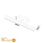 Подсветка для картин Arte Lamp Picture lights LED A5312AP-1CC - Схема