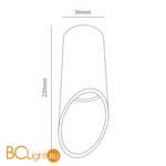 Накладной точечный светильник Arte Lamp Pilon A1622PL-1BK - Схема