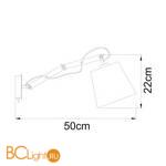 Бра Arte Lamp Pinocchio A5700AP-1WH - Схема