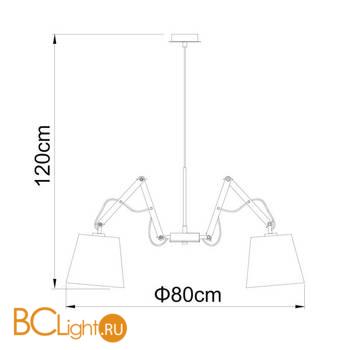 Подвесная люстра Arte Lamp Pinocchio A5700LM-5WH - Схема