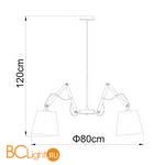 Подвесная люстра Arte Lamp Pinocchio A5700LM-5WH - Схема