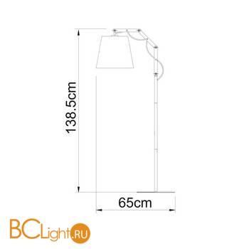 Торшер Arte Lamp Pinocchio A5700PN-1BK - Схема