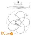 Потолочный светильник Arte Lamp Polli A2521PL-5WH - Схема