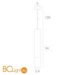 Подвесной светильник Arte Lamp Ridge A1520SP-1BK - Схема