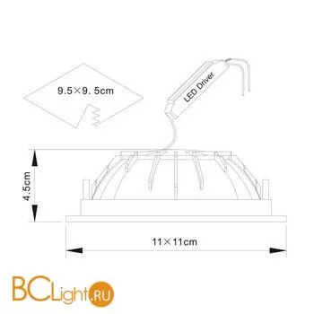 Встраиваемый спот (точечный светильник) Arte Lamp Riflessione A7408PL-1WH - Фото 0