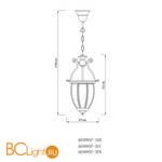 Подвесной светильник Arte Lamp Rimini A6509SP-3CC - Схема