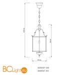 Подвесной светильник Arte Lamp Rimini A6503SP-3AB - Схема