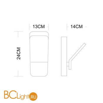 Настенный светильник Arte Lamp Scorcio A8053AL-1GY - Схема