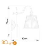 Бра Arte Lamp Seville A1509AP-1PB - Схема