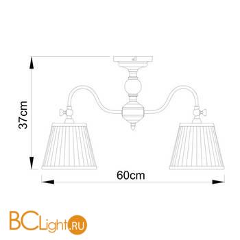 Потолочная люстра Arte Lamp Seville A1509PL-5PB - Схема