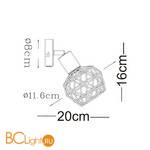 Бра Arte Lamp Sospiro A6141AP-1AB - Схема