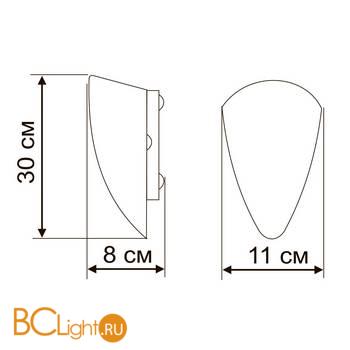 Настенный светильник Arte Lamp Tablet A6930AP-1WH - Схема
