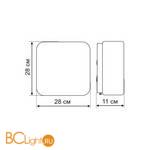 Потолочный светильник Arte Lamp TABLET A7428PL-2WH - Схема