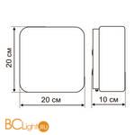 Потолочный светильник Arte Lamp Tablet A7420PL-1WH - Схема