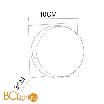 Уличный настенный светильник Arte Lamp Tamburello A1525AP-1WH - Схема